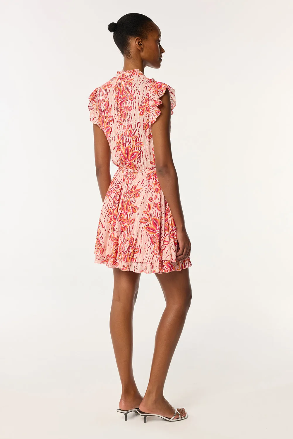 Mini Dress Callie - Pink Exotic Forest sold by Poupette St Barth product image thumbnail 3