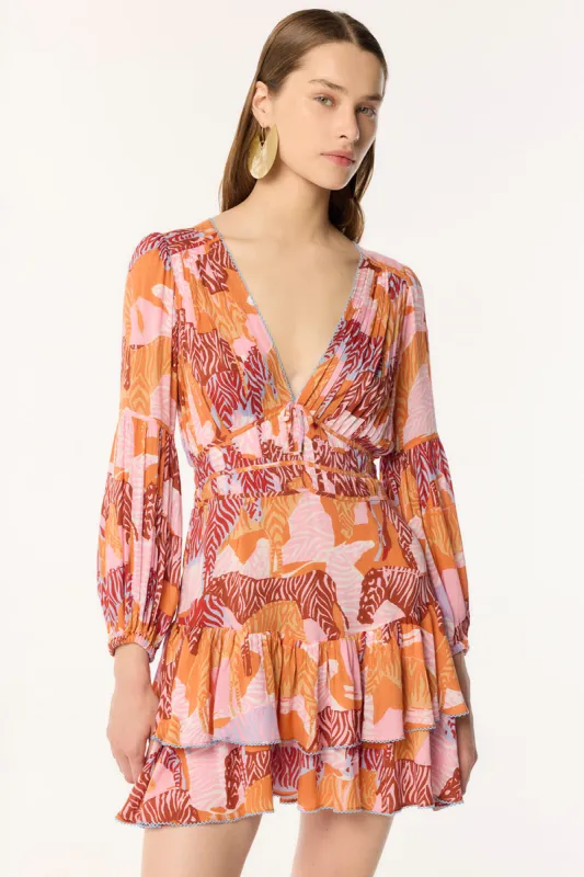 Mini Dress Chiara - Pink Ashanti sold by Poupette St Barth