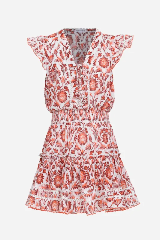 Mini Dress Anais for girls - Pink Victorian sold by Poupette St Barth