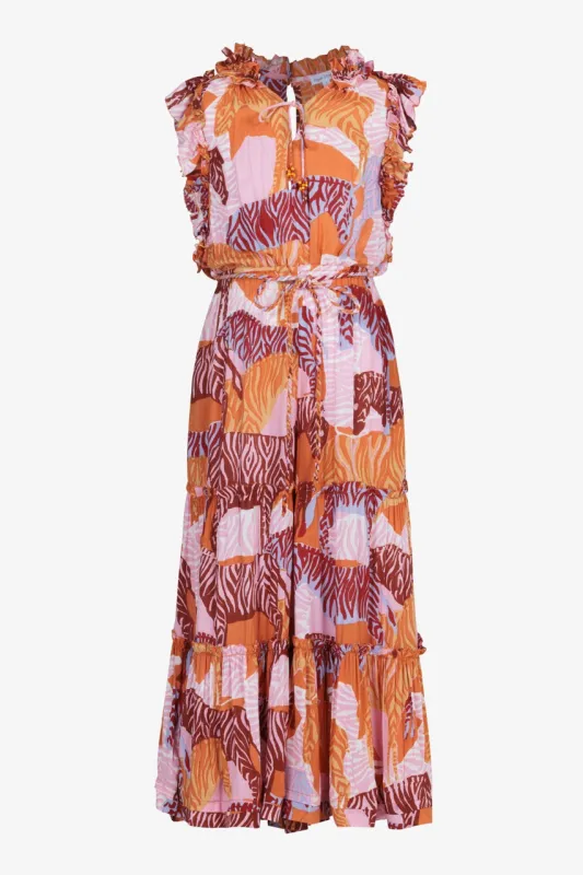 Long Jumpsuit Belene for girls - Pink Ashanti made by Poupette St Barth