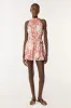 Mini Dress Cassandra - Red Geo Fish sold by Poupette St Barth