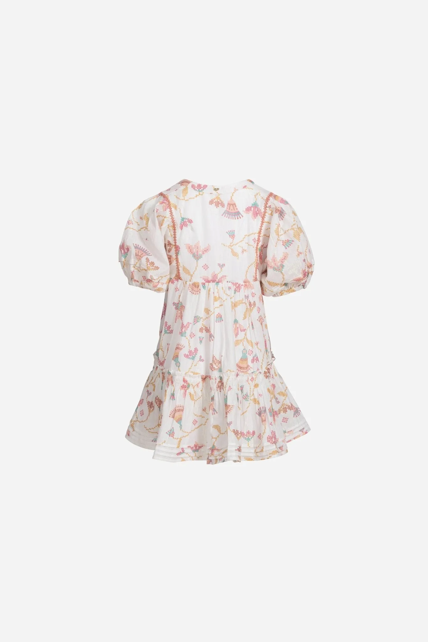 Mini Dress Aria for girls - Pink Ylang Ylang sold by Poupette St Barth product image thumbnail 2