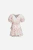 Mini Dress Chantal for girls - Pink Ylang Ylang sold by Poupette St Barth