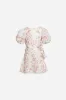 Mini Dress Chantal for girls - Pink Ylang Ylang sold by Poupette St Barth