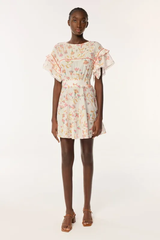 Mini Dress Kora - Pink Ylang Ylang sold by Poupette St Barth