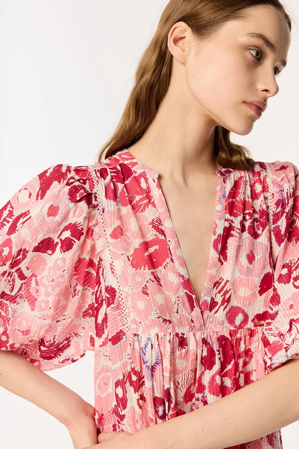 Mini Dress Aria - Pink Pencilleo sold by Poupette St Barth product image thumbnail 2