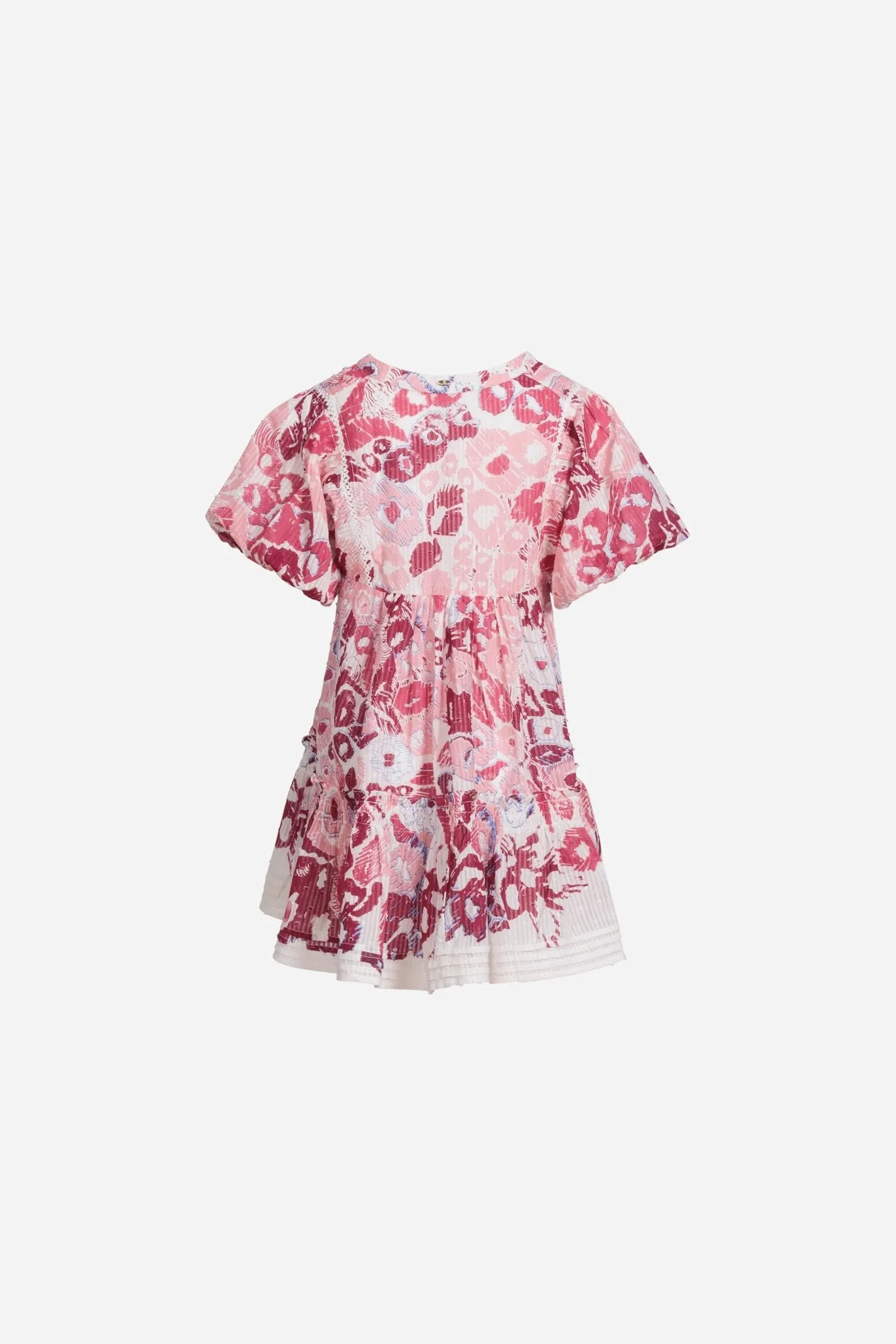 Mini Dress Aria for girls - Pink Pencilleo sold by Poupette St Barth product image thumbnail 2
