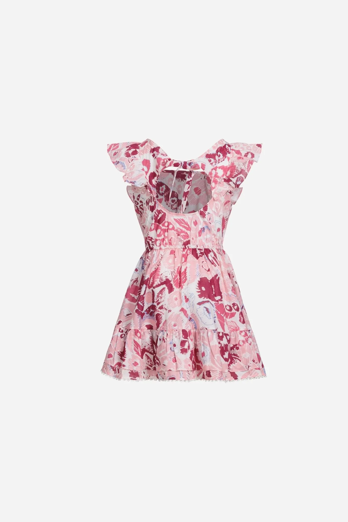 Mini Dress Kora for girls - Pink Pencilleo sold by Poupette St Barth product image thumbnail 2