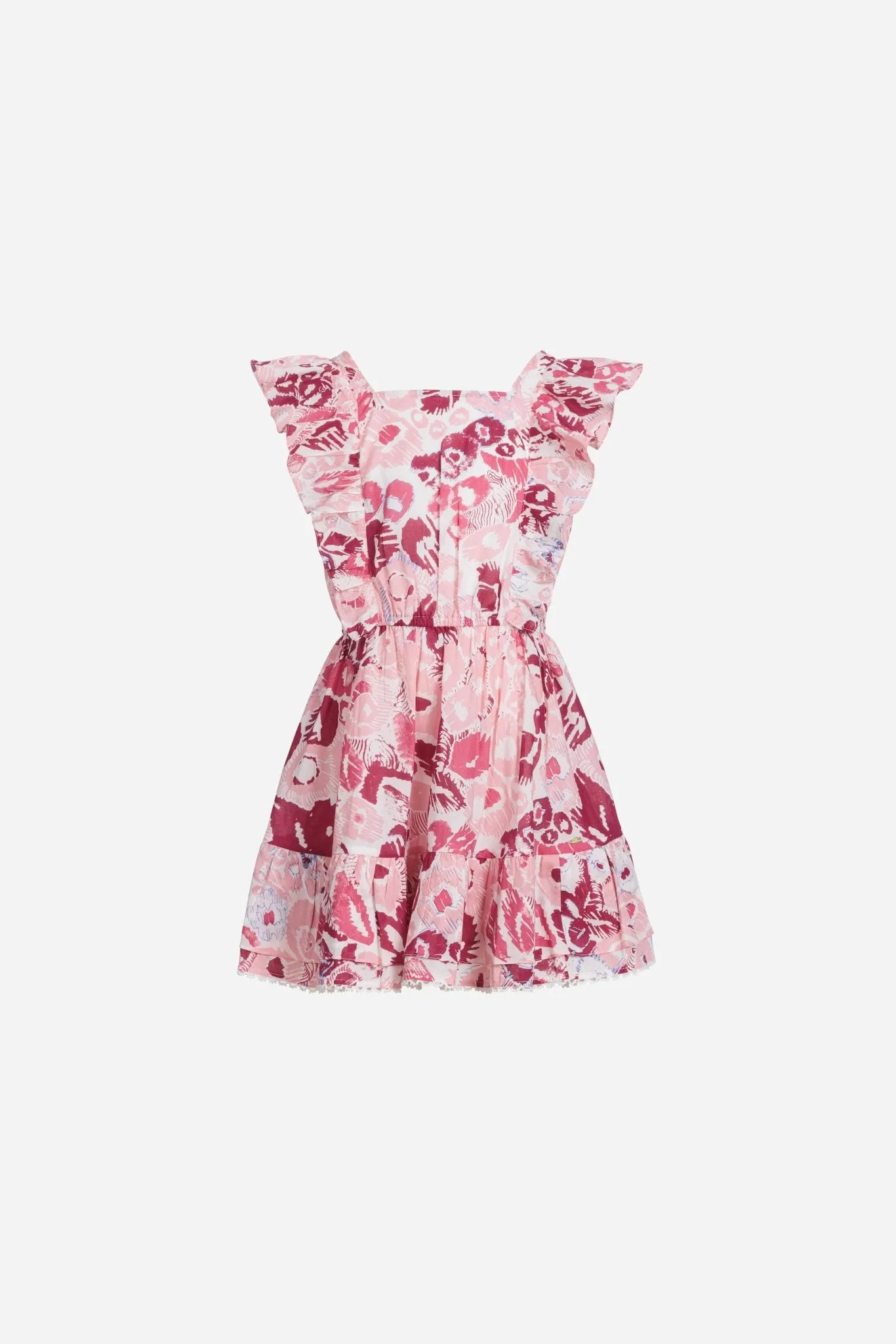Mini Dress Kora for girls - Pink Pencilleo sold by Poupette St Barth