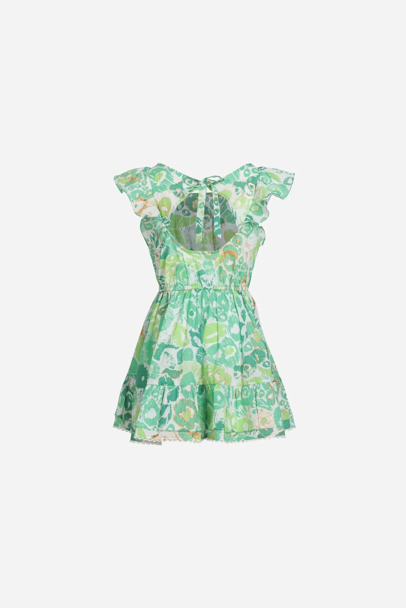 Mini Dress Kora for girls - Green Pencilleo sold by Poupette St Barth product image thumbnail 2