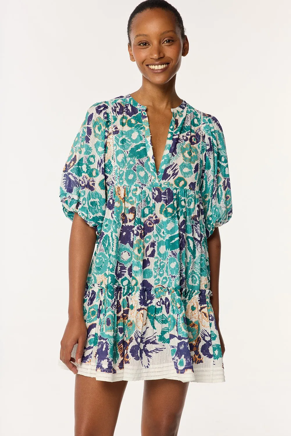 Mini Dress Aria - Blue Pencilleo sold by Poupette St Barth