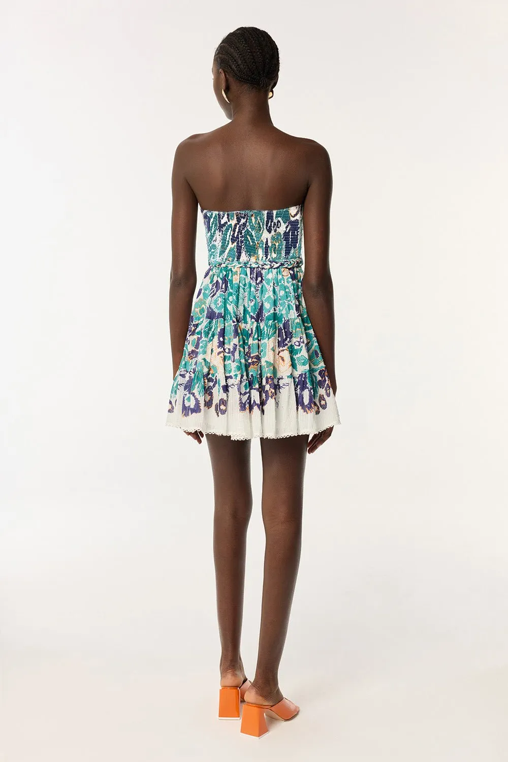 Bandeau Dress Christine - Blue Pencilleo sold by Poupette St Barth product image thumbnail 2