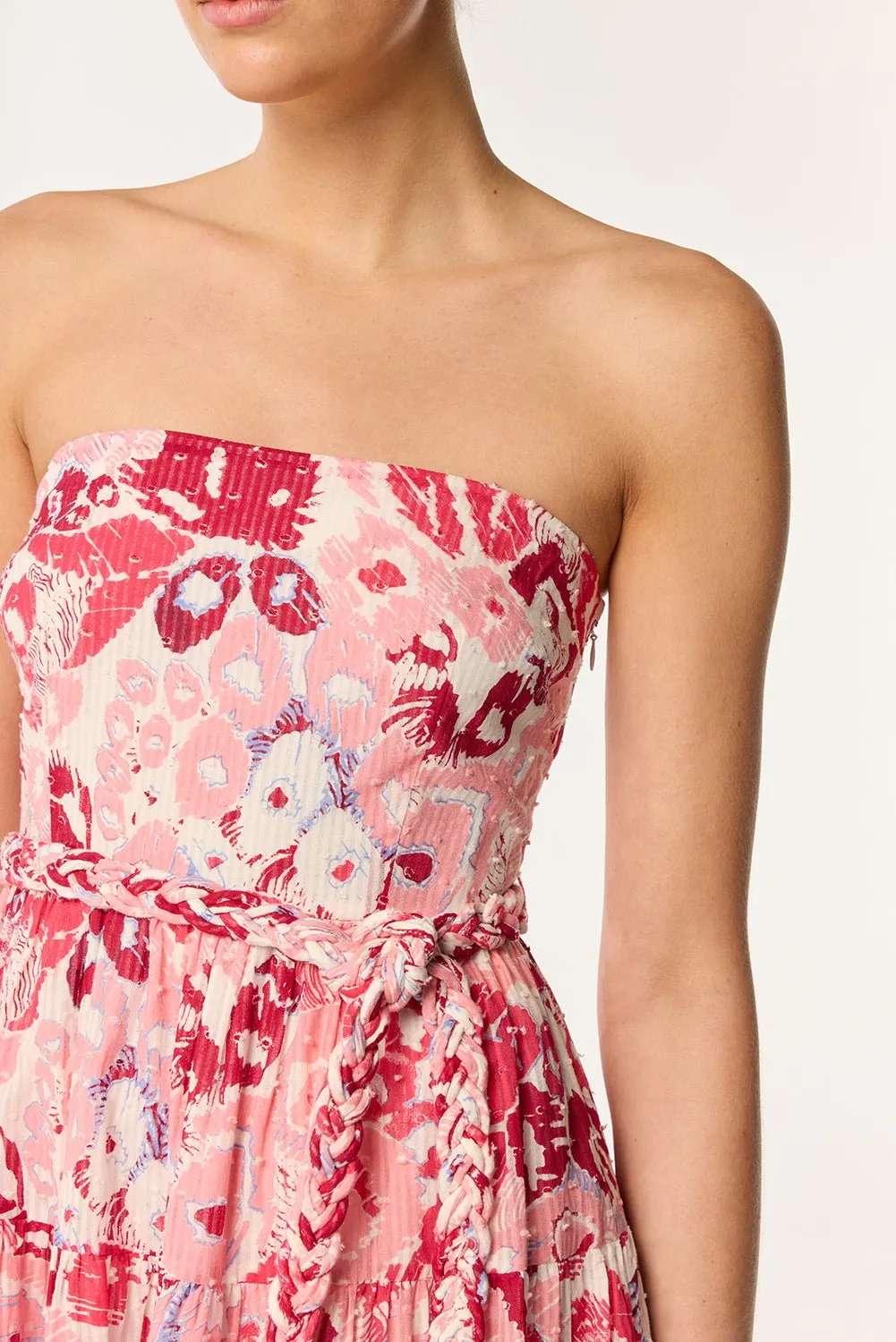 Bandeau Dress Christine - Pink Pencilleo sold by Poupette St Barth product image thumbnail 3