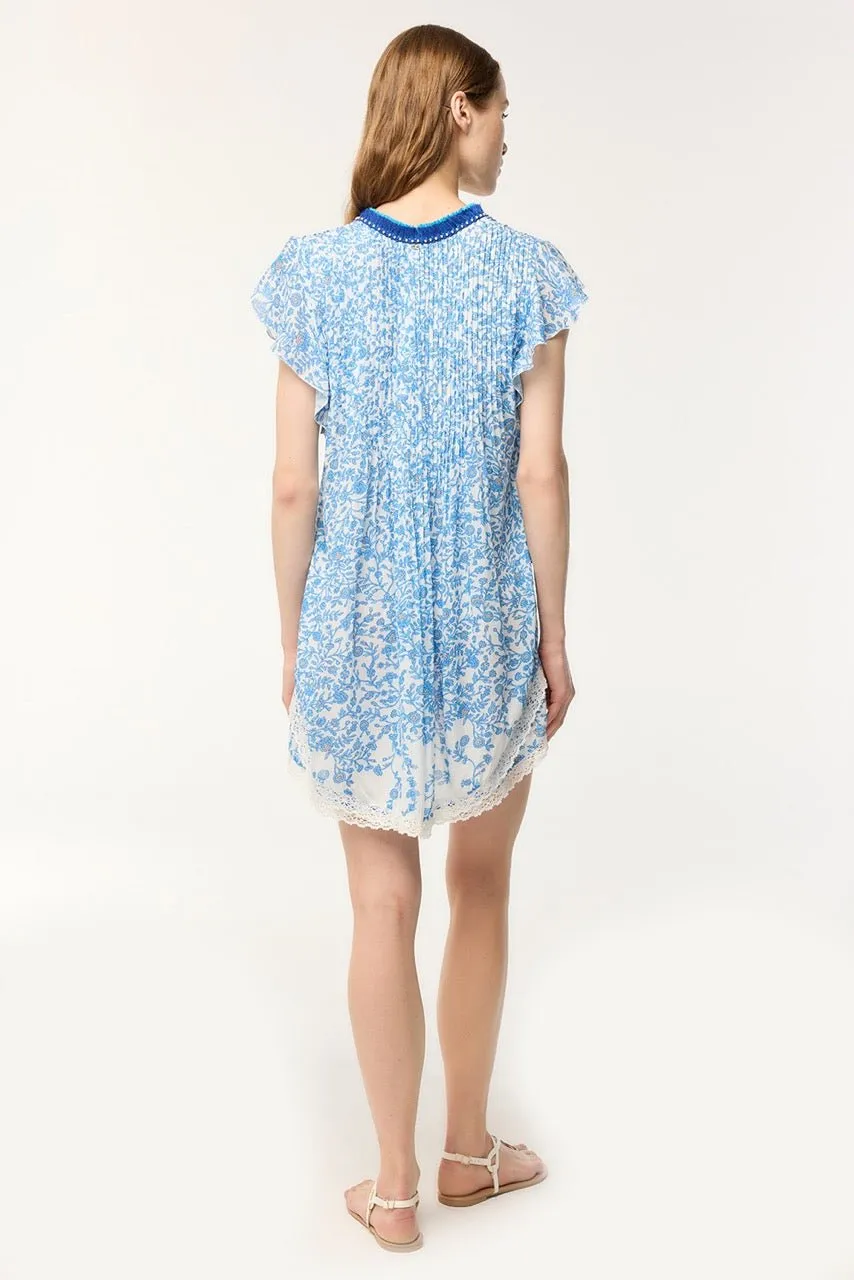 Mini Dress Sasha - Blue Lazuli sold by Poupette St Barth product image thumbnail 2
