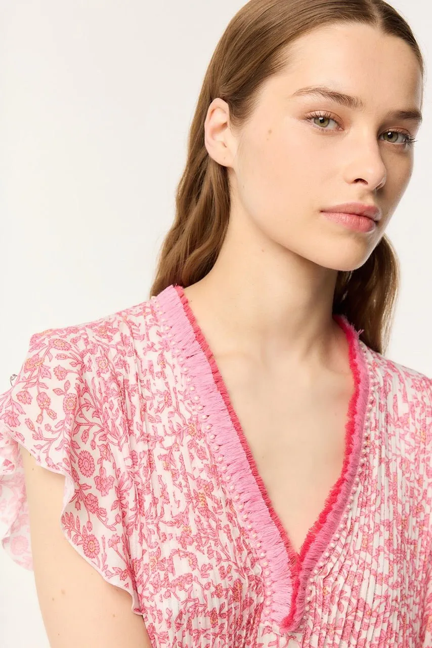 Mini Dress Sasha - Pink Lazuli sold by Poupette St Barth product image thumbnail 2