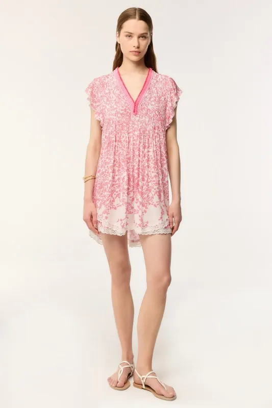 Mini Dress Sasha - Pink Lazuli sold by Poupette St Barth