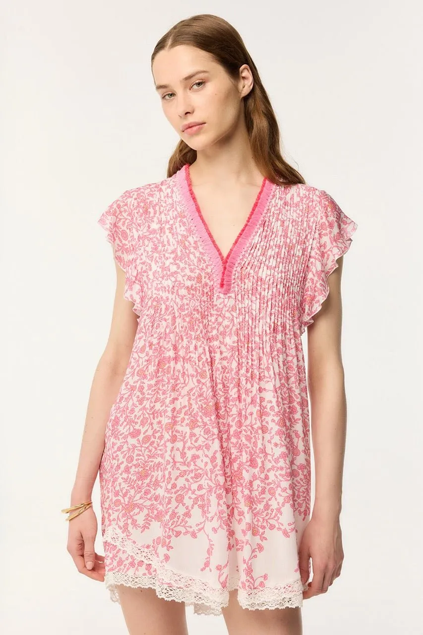 Mini Dress Sasha - Pink Lazuli sold by Poupette St Barth product image thumbnail 4