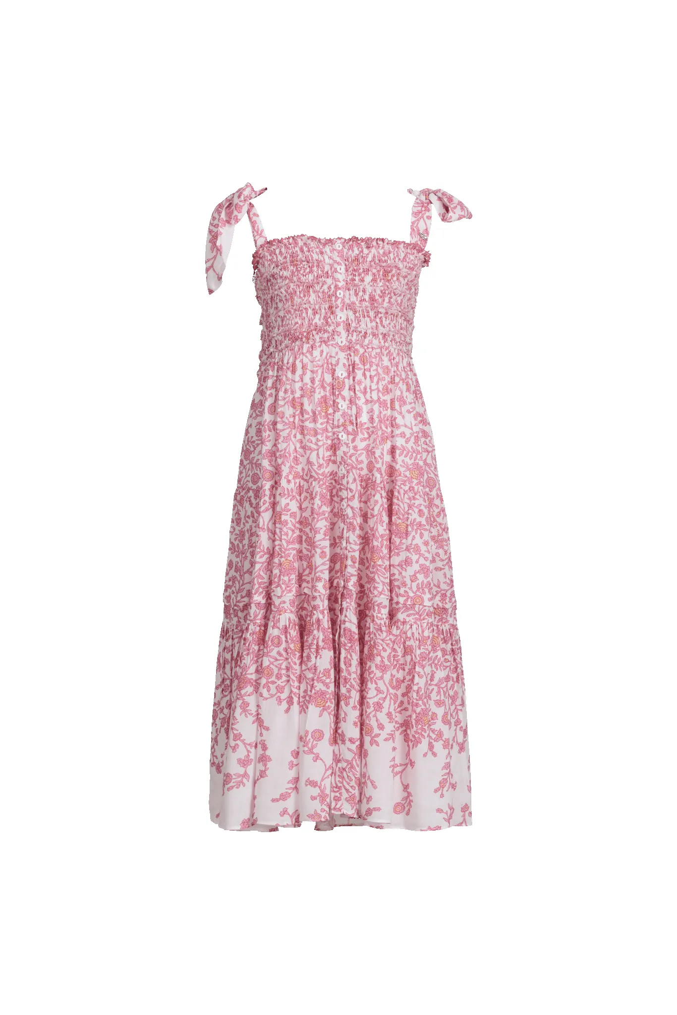 Long Dress Triny for girls - Pink Lazuli sold by Poupette St Barth product image thumbnail 2