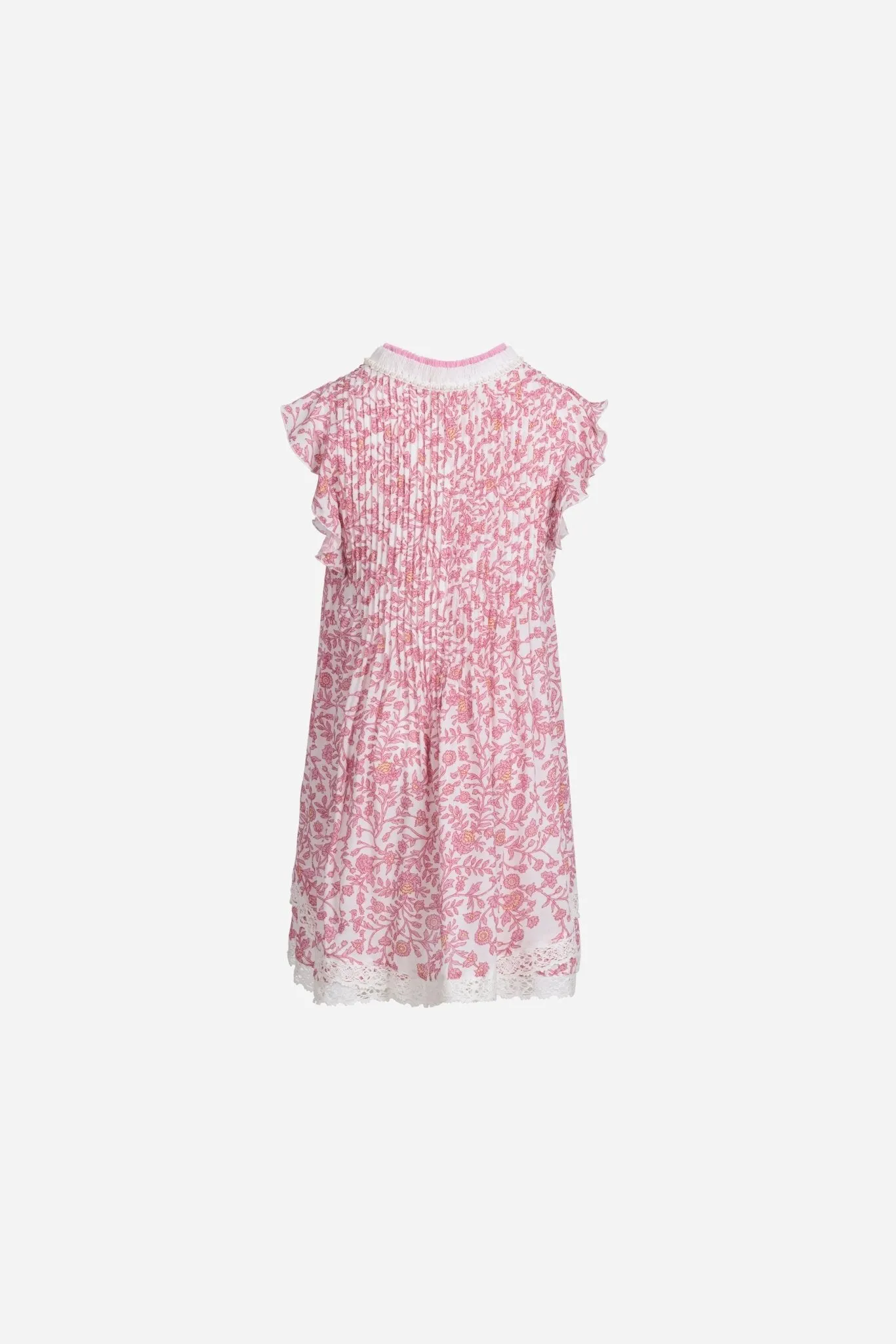 Mini Dress Sasha for girls - Pink Lazuli sold by Poupette St Barth product image thumbnail 2
