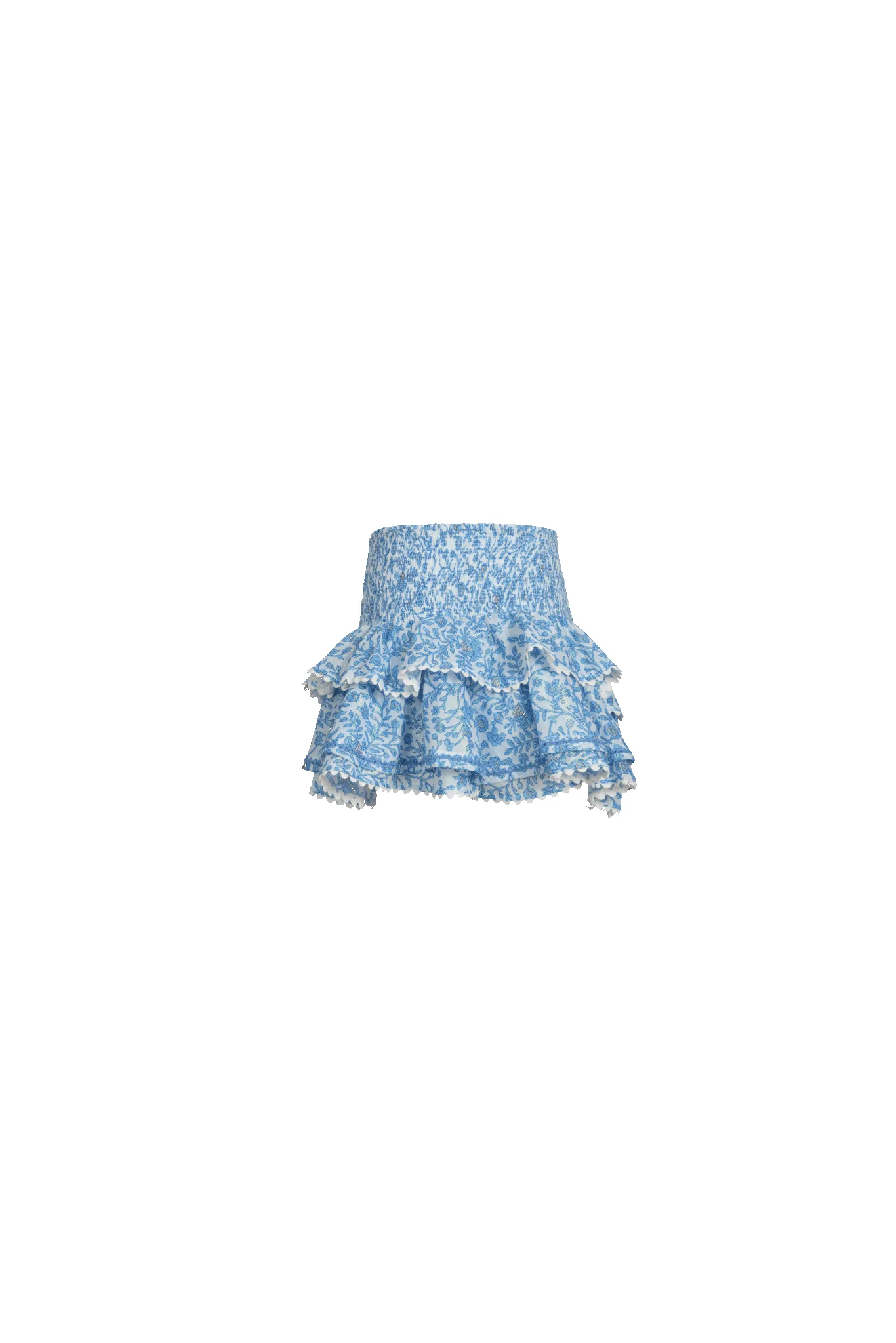 Mini Skirt Alizee for girls - Blue Lazuli sold by Poupette St Barth
