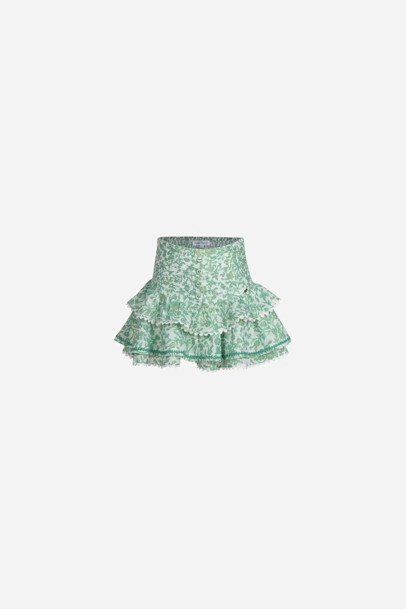 Mini Skirt Alizee for girls - Green Lazuli sold by Poupette St Barth product image thumbnail 2