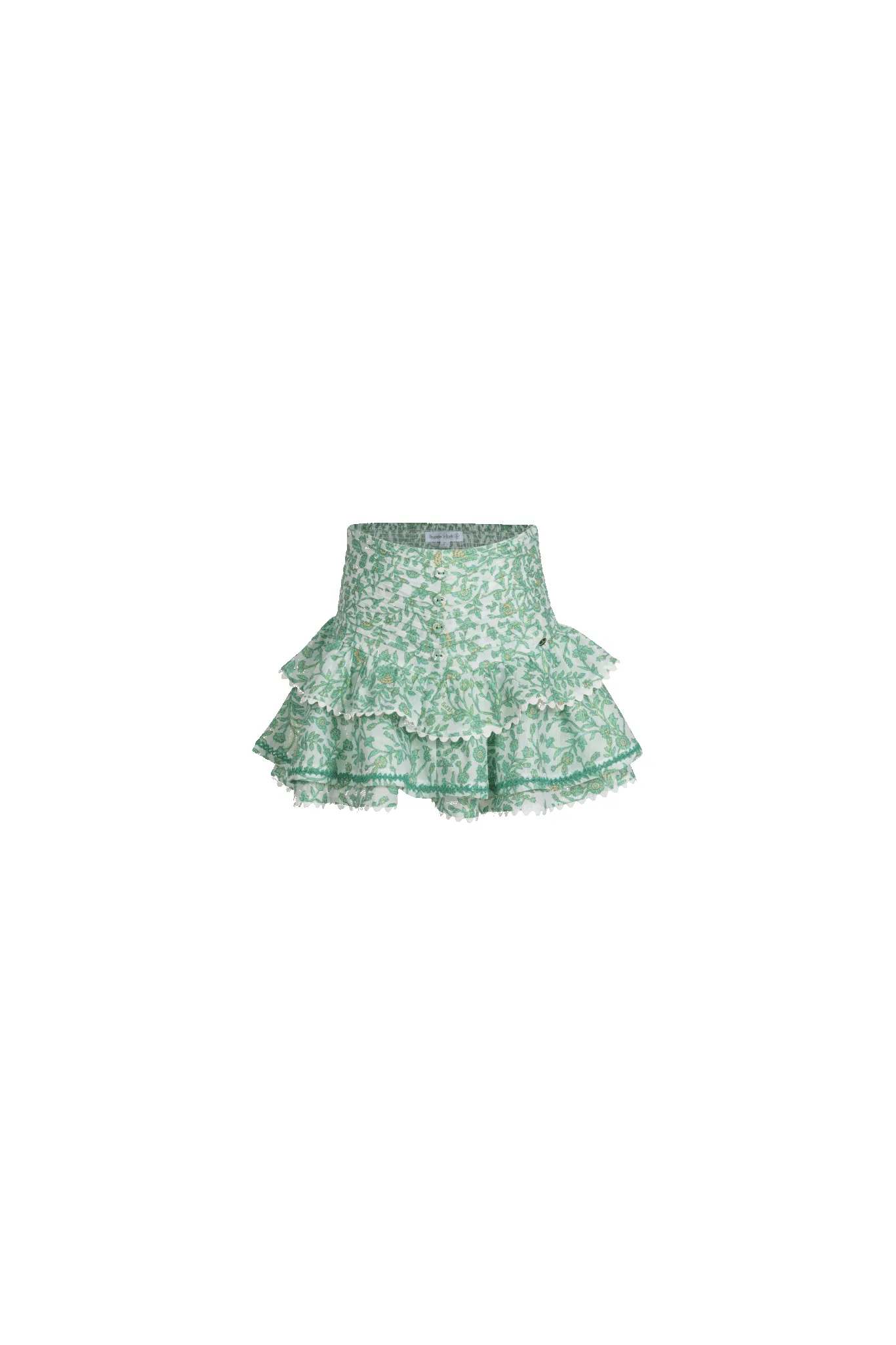 Mini Skirt Alizee for girls - Green Lazuli sold by Poupette St Barth product image thumbnail 3
