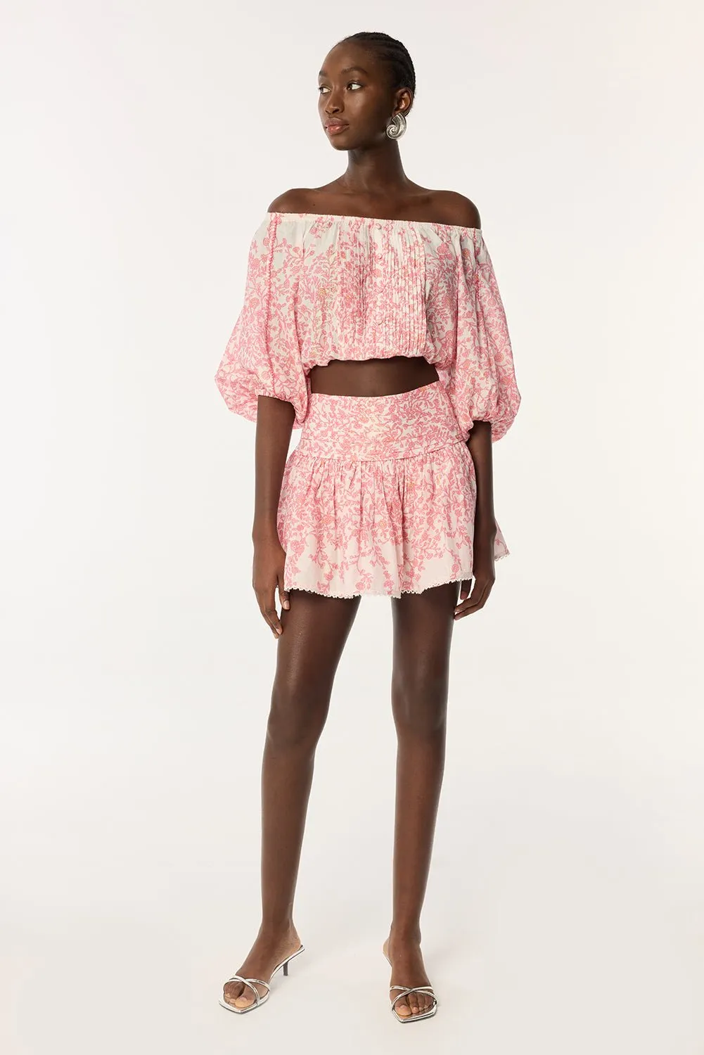 Mini Skirt Colleen - Pink Lazuli sold by Poupette St Barth product image thumbnail 2