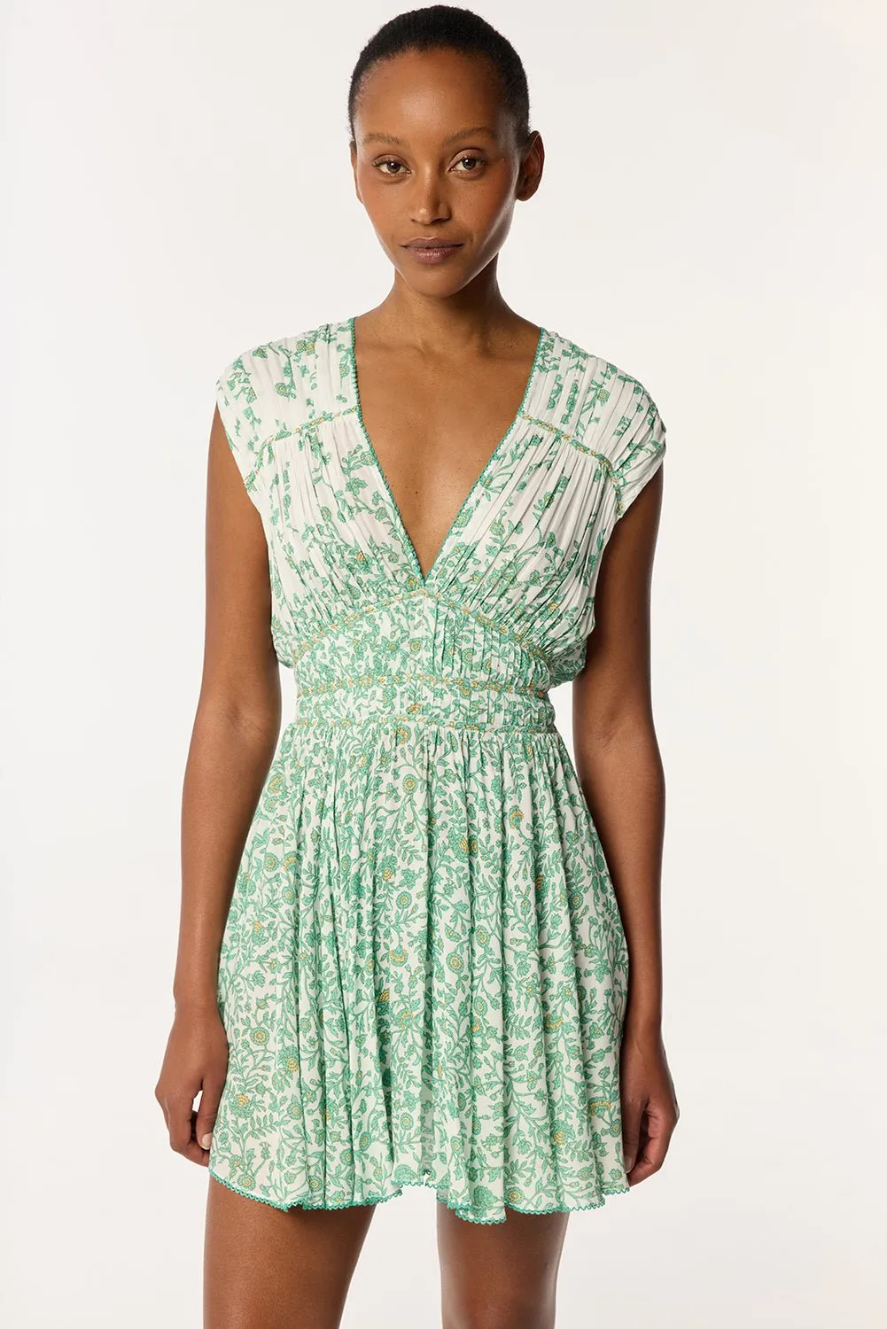 Mini Dress Ciao - Green Lazuli sold by Poupette St Barth