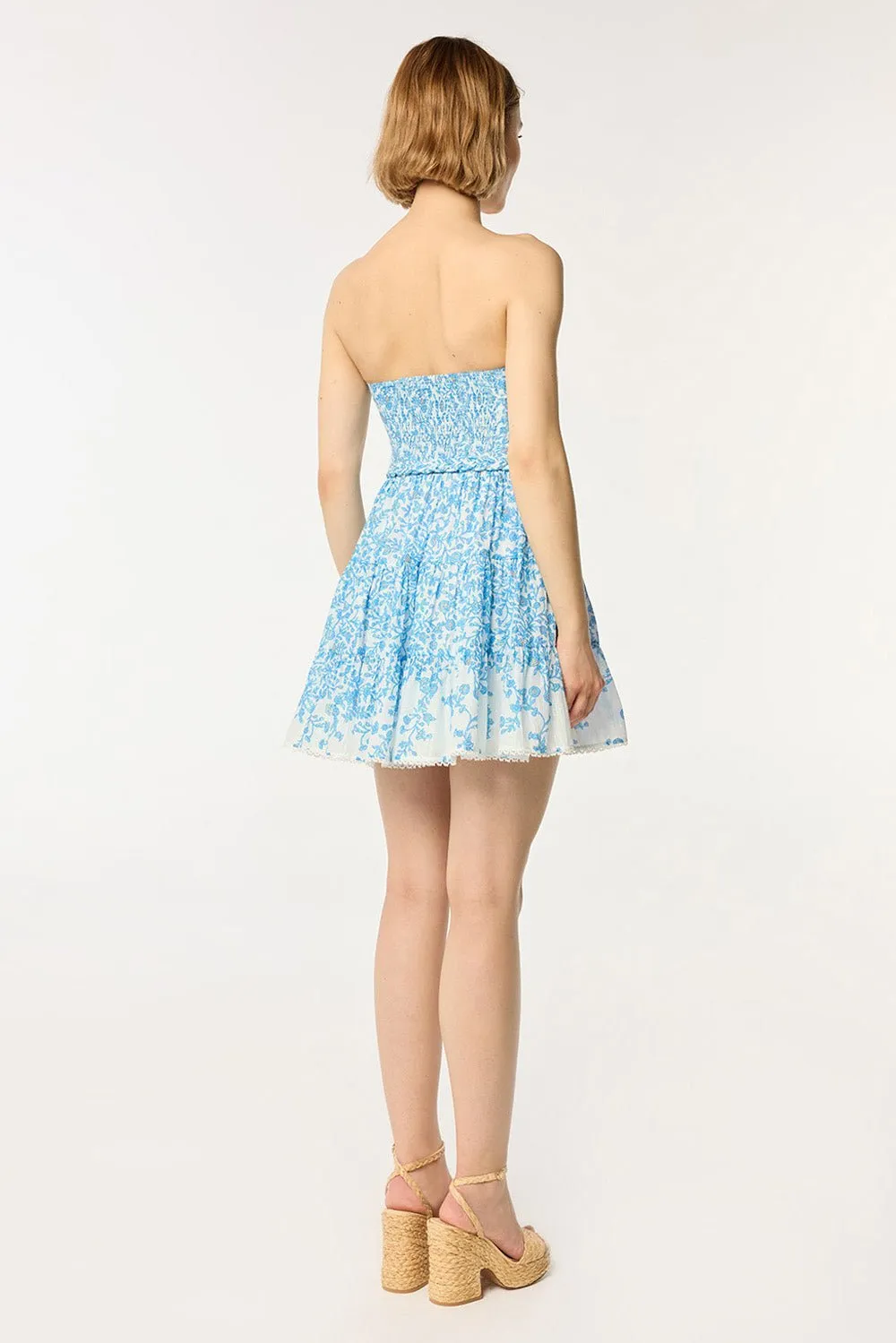 Bandeau Dress Christine - Blue Lazuli sold by Poupette St Barth product image thumbnail 3