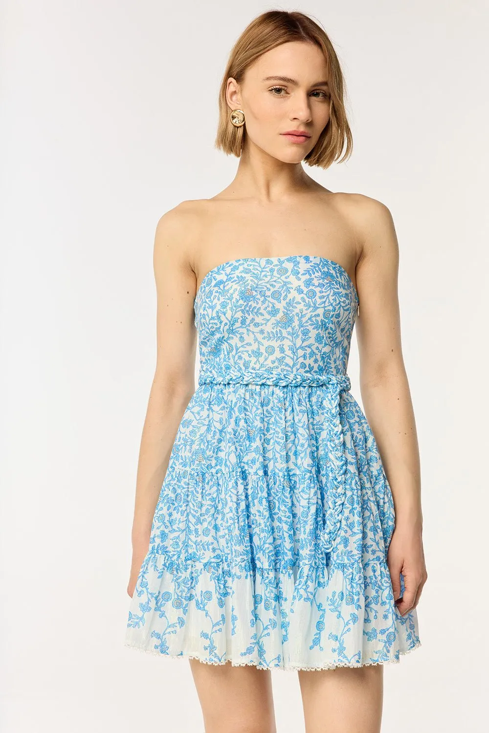 Bandeau Dress Christine - Blue Lazuli sold by Poupette St Barth