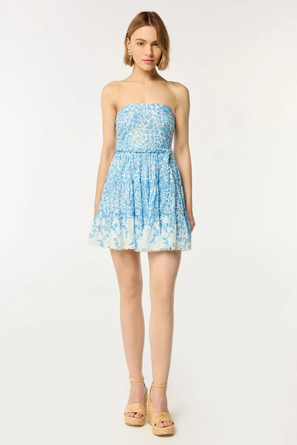 Bandeau Dress Christine - Blue Lazuli sold by Poupette St Barth product image thumbnail 4