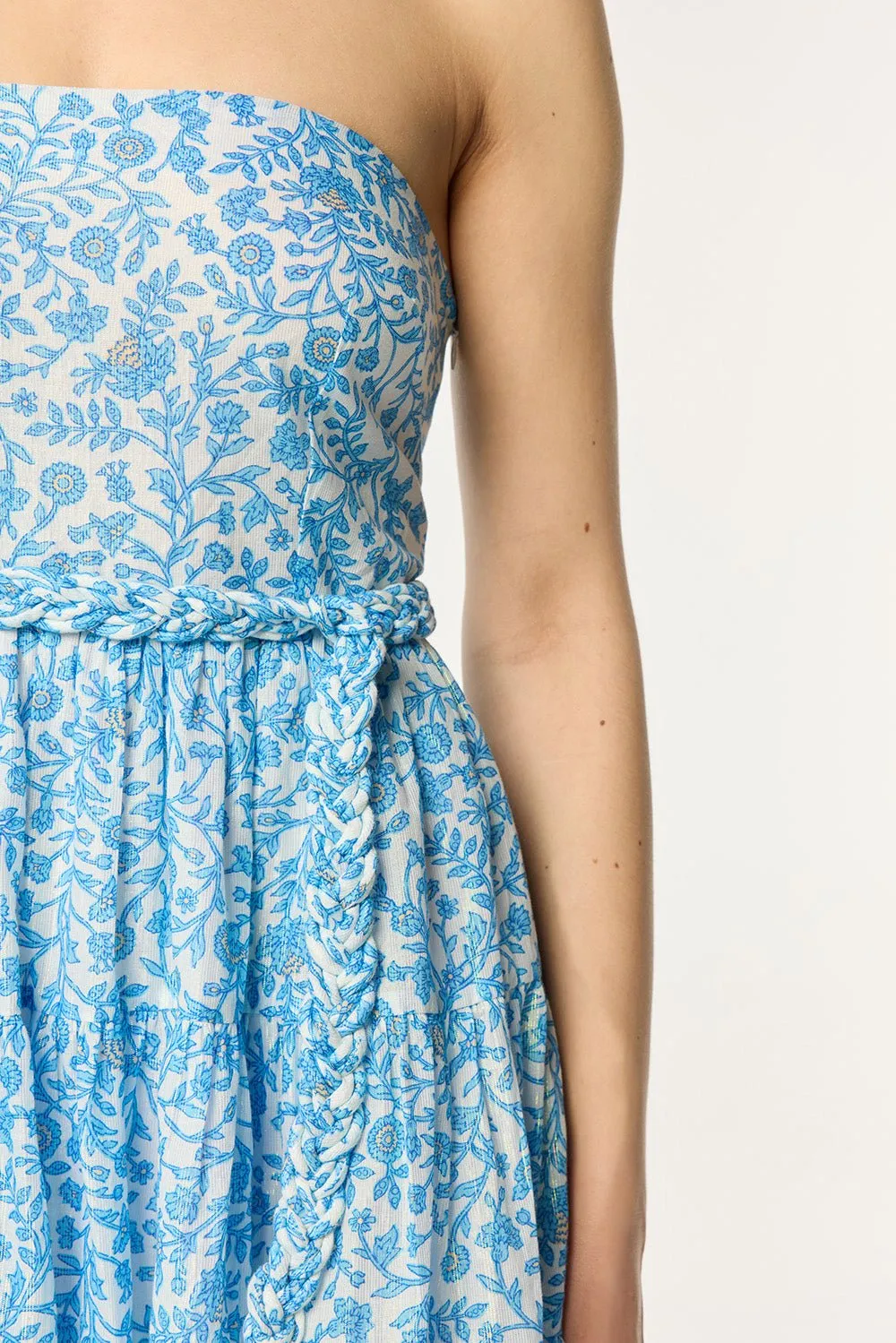 Bandeau Dress Christine - Blue Lazuli sold by Poupette St Barth product image thumbnail 2