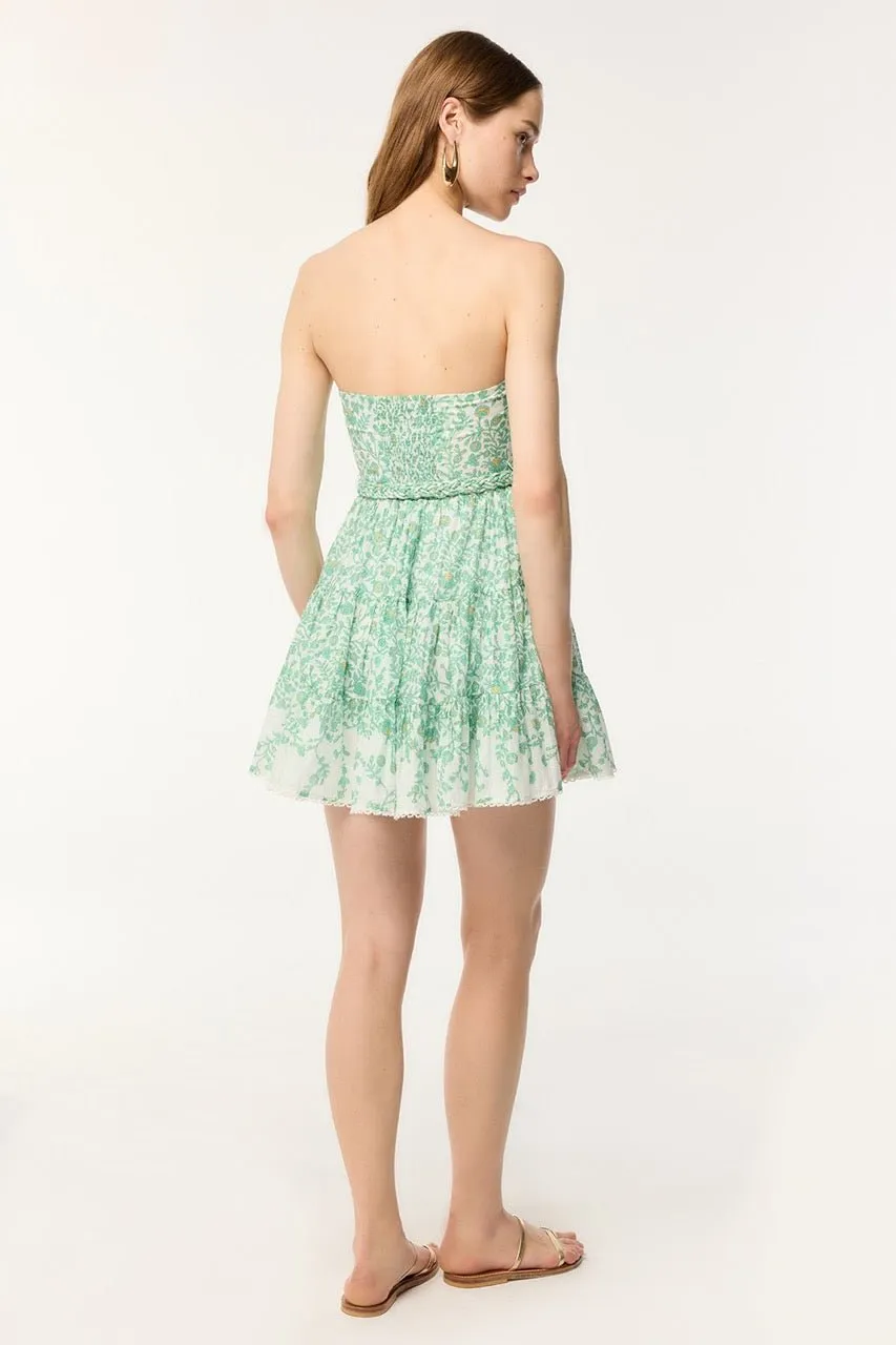 Bandeau Dress Christine - Green Lazuli sold by Poupette St Barth product image thumbnail 2