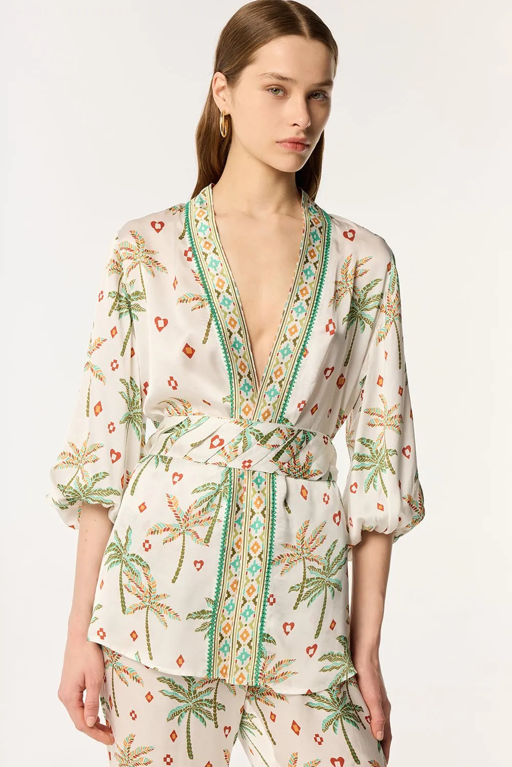 Jacket Celie - Green Equator sold by Poupette St Barth product image thumbnail 2