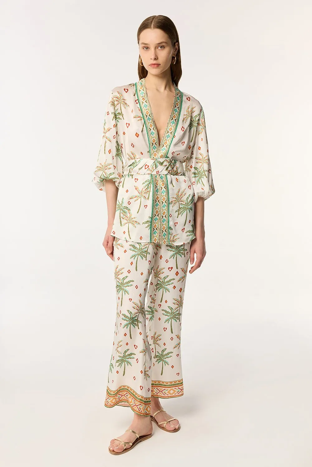 Jacket Celie - Green Equator sold by Poupette St Barth product image thumbnail 3