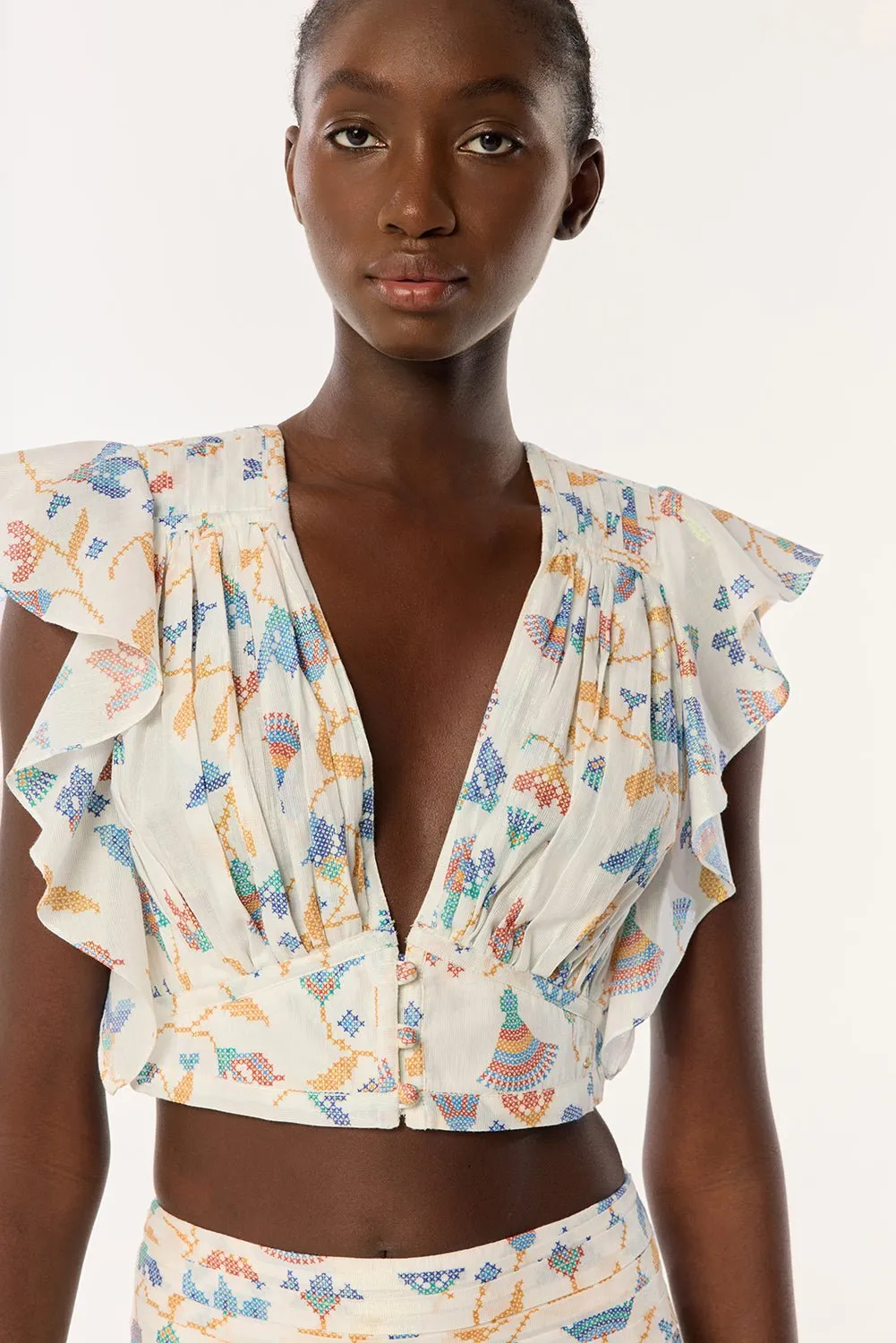 Top Kikka - Blue Ylang Ylang sold by Poupette St Barth product image thumbnail 4