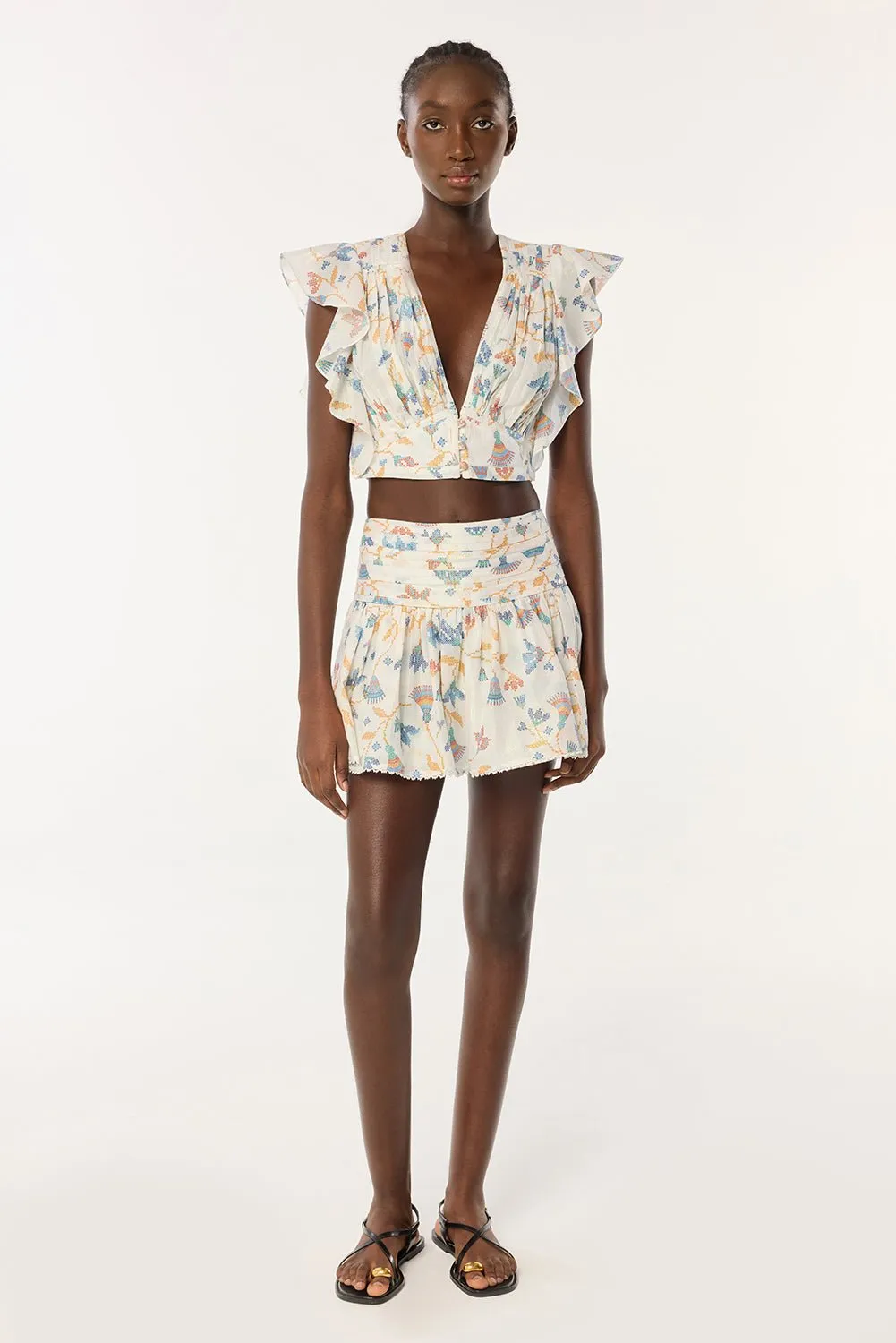 Mini Skirt Colleen - Blue Ylang Ylang sold by Poupette St Barth product image thumbnail 5