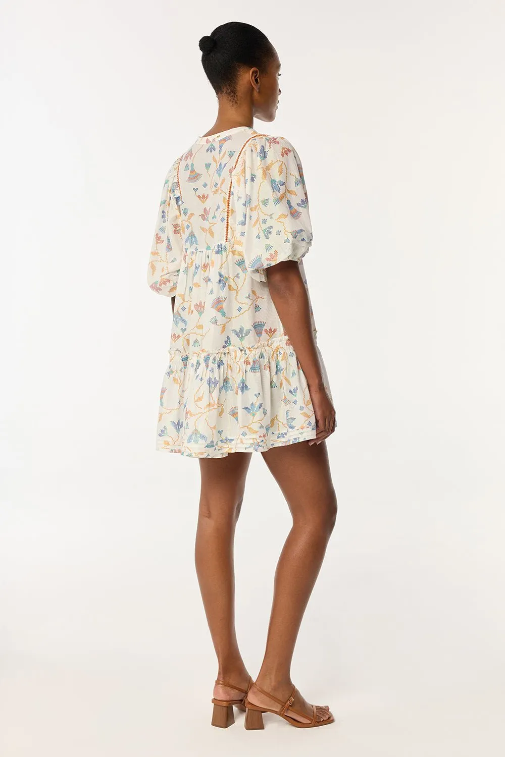 Mini Dress Aria - Blue Ylang Ylang sold by Poupette St Barth product image thumbnail 4