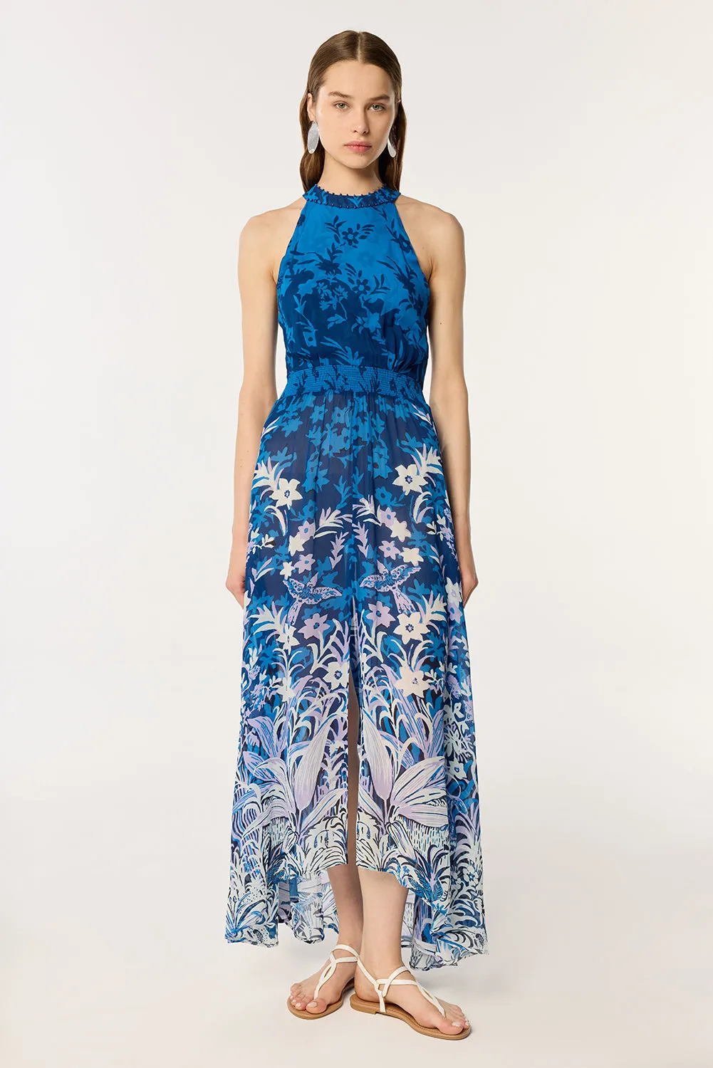 Long Dress Clea - Blue Soho sold by Poupette St Barth product image thumbnail 2