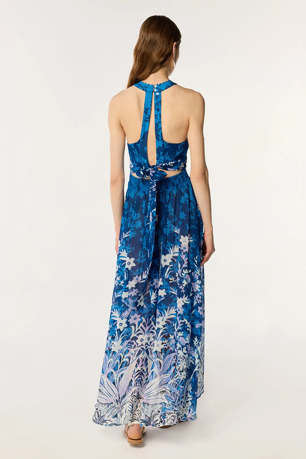 Long Dress Clea - Blue Soho sold by Poupette St Barth product image thumbnail 3