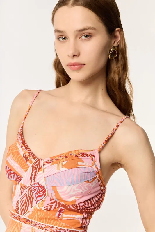 Long Dress Cara - Pink Ashanti sold by Poupette St Barth