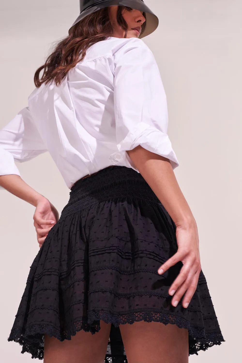 Mini Skirt Galia - Black sold by Poupette St Barth product image thumbnail 2