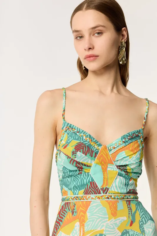 Long Dress Cara - Mint Ashanti sold by Poupette St Barth