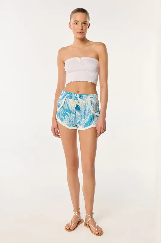 Boxer Lulu - Blue Fantasia sold by Poupette St Barth