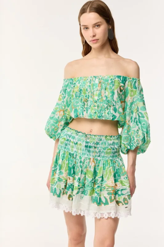 Top Bova - Green Pencilleo made by Poupette St Barth