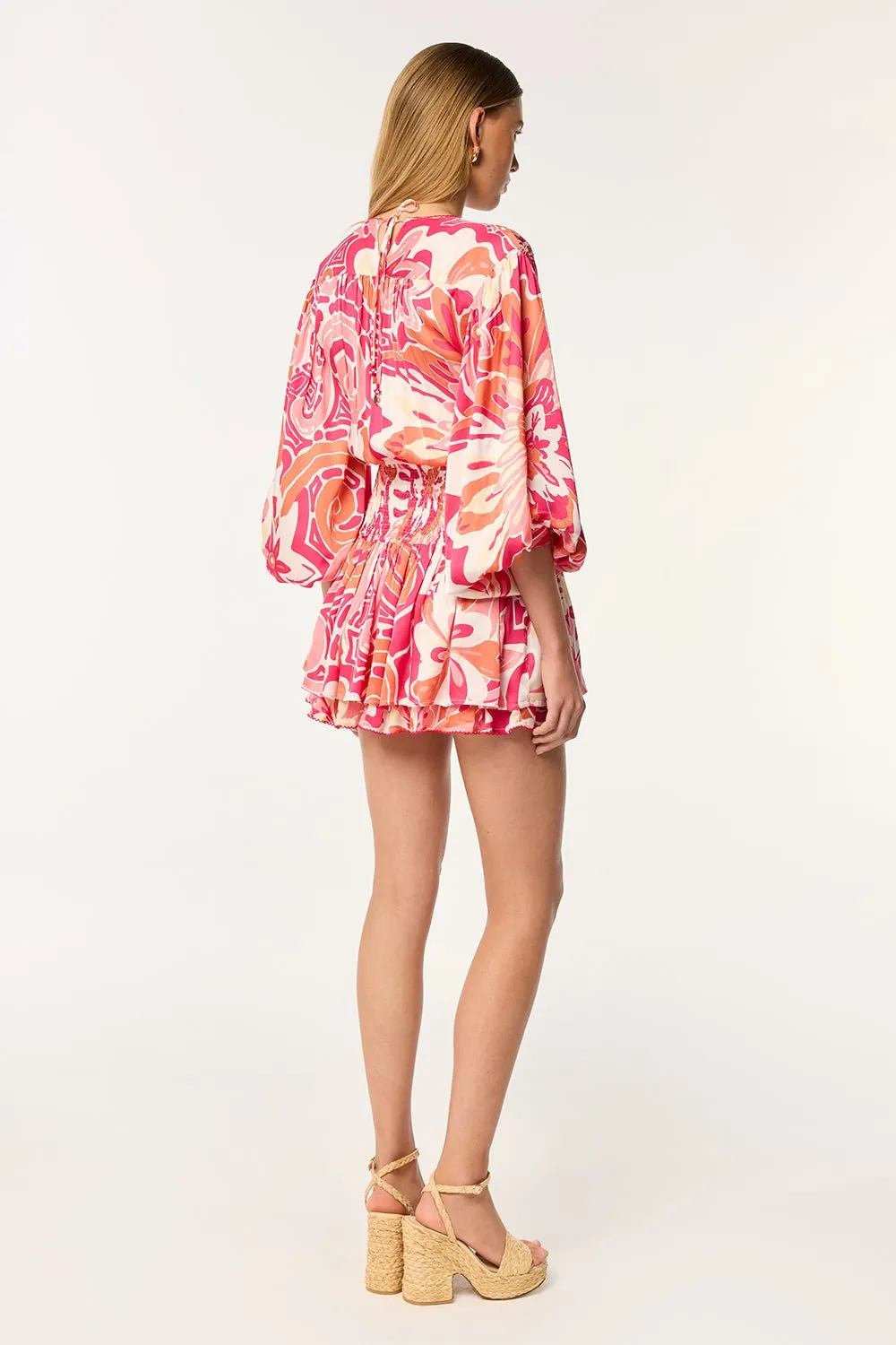 Mini Dress Colleen - Pink Fantasia sold by Poupette St Barth product image thumbnail 3