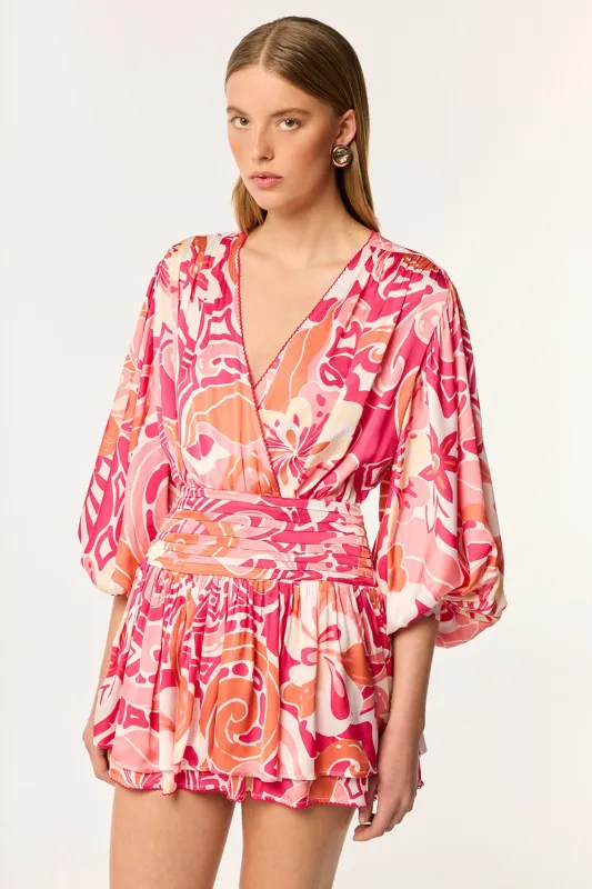 Mini Dress Colleen - Pink Fantasia sold by Poupette St Barth