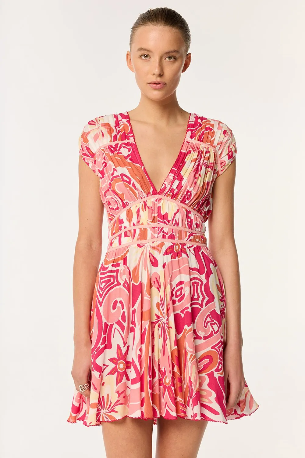 Mini Dress Ciao - Pink Fantasia sold by Poupette St Barth