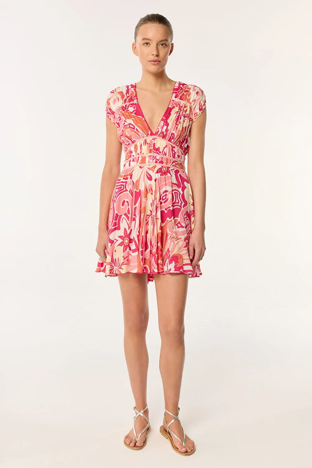 Mini Dress Ciao - Pink Fantasia sold by Poupette St Barth product image thumbnail 2