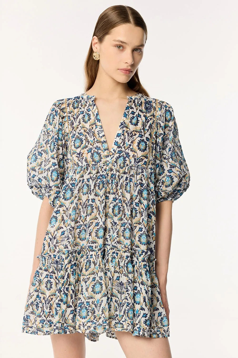 Mini Dress Aria - Black Victorian sold by Poupette St Barth product image thumbnail 2